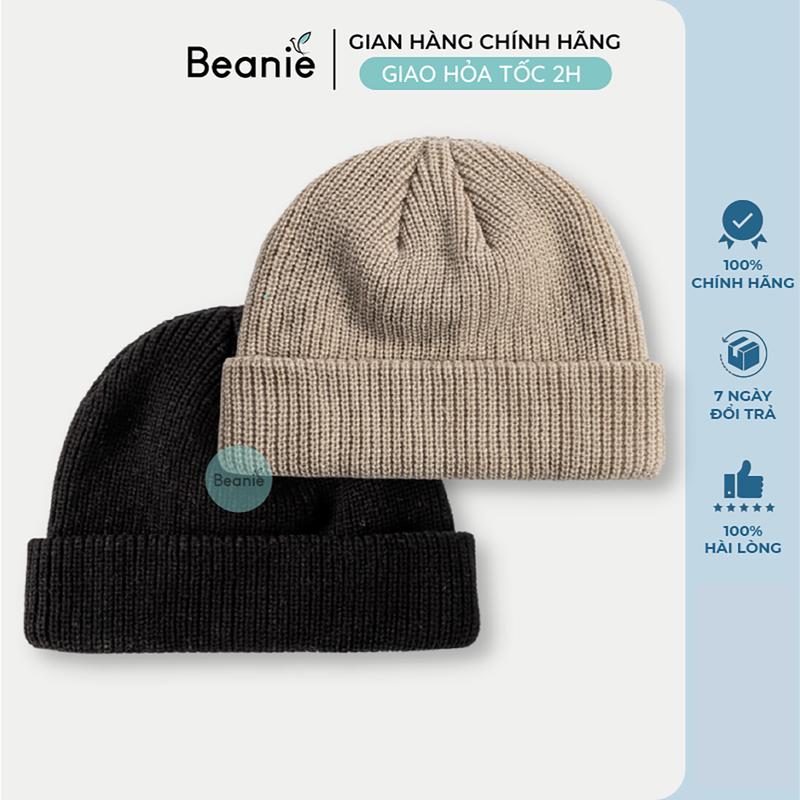 Mũ Len Ngắn Trơn Hàn Quốc Nhiều Màu BEANIE Thời Trang đẹp , Nón Len Unisex Nam Nữ Giá Rẻ Hot Trend 2023 Màu Đen, Be B002
