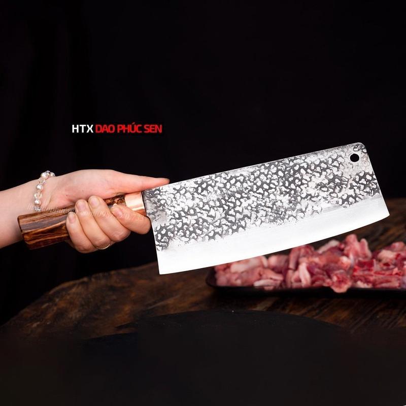 Dao Chặt Xương thép nhíp xe 800g G06TDD HTX DAO PHÚC SEN