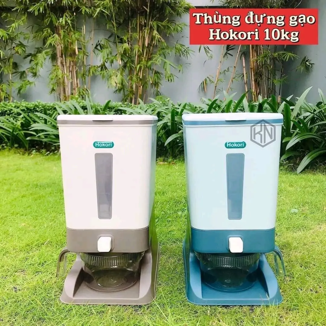 Thùng Đựng Gạo Thông Minh Hokori Nhựa Việt Nhật Cao Cấp 10kg