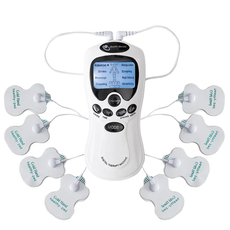 Electric Massage Instrument EMS Tense Machine Pulse Massager Tens Acupuncture Electrical Muscle Stimulator for Neck Back Body Comfort