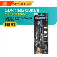 Gambar M-Pets Grooming Curved Scissor Steel / Gunting Melengkung Bulu Hewan dari M-Pets Volk Pets Indonesia Kota Tangerang 1 Tokopedia