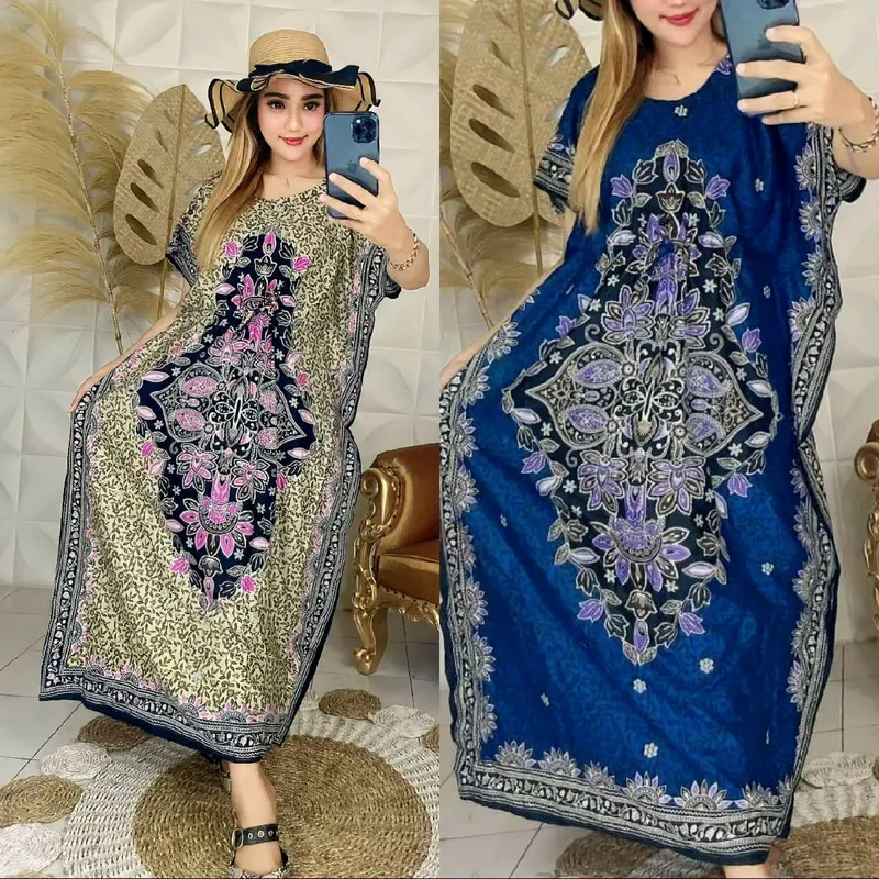 Daster Lowo Jumbo Ld 150 Motif Wajik Warna Rayon Kekinian Bali Tali Serut Dada Katun Tebal Nyaman Dress Panjang Bumil 7
