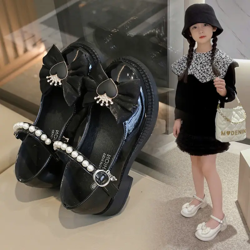Giày Búp Bê Công Chúa Bé Gái Hình Vương Miệng Quai Ngọc Hàng QC Cao Cấp Cho Bé Từ 3 đến 10 Tuổi Ma 760 1