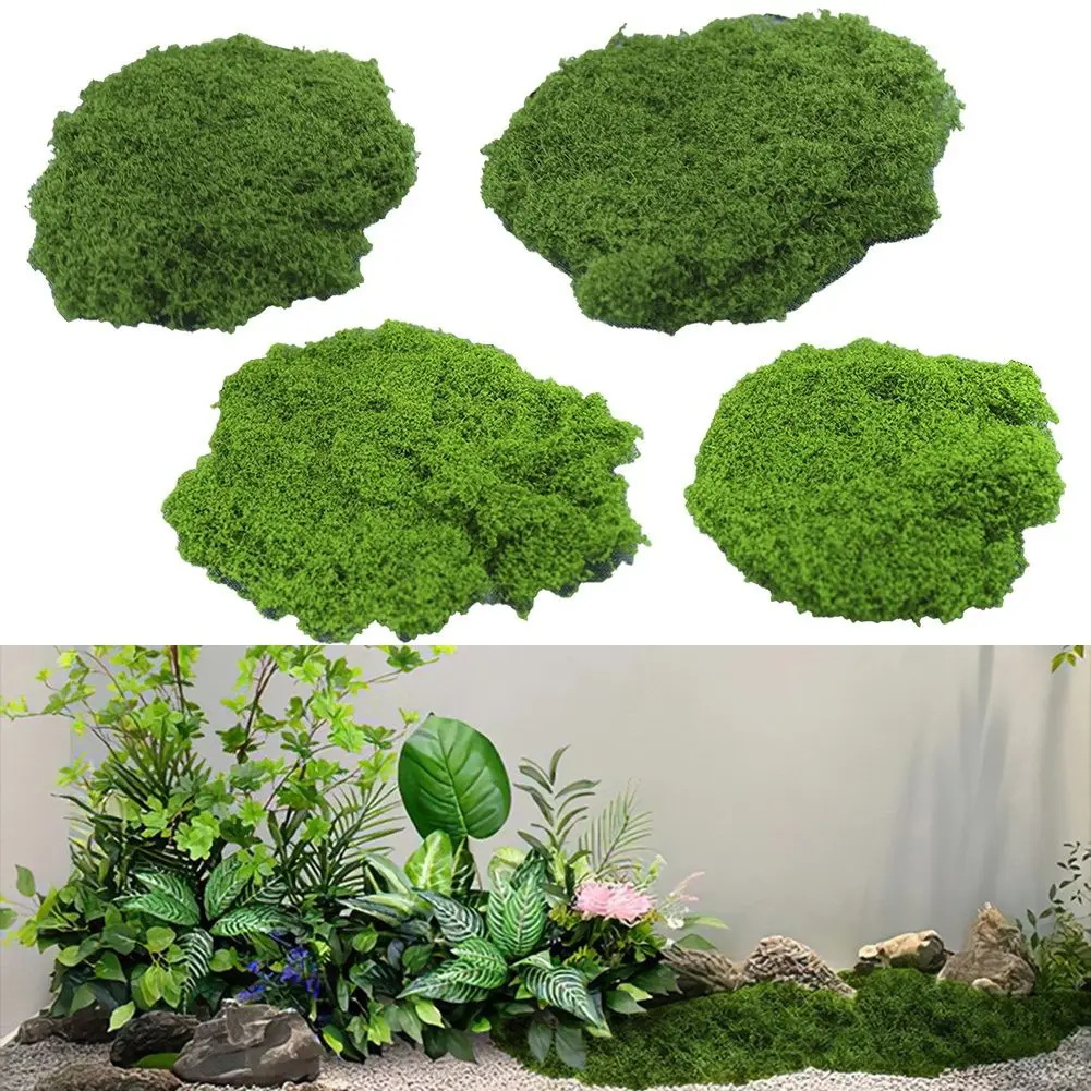 Fake Moss Plastic Artificial Moss  Fake Green Plants for Plant Pot Decoration Decorative Fruit