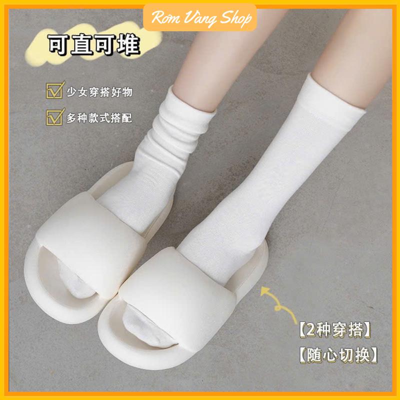 Product Introduction of TẤT VỚ CỔ  CAO CHẤT LIỆU COTTON THOÁNG KHÍ, PHONG CÁCH BASIC DỄ PHỐI ĐỒ - RƠM VÀNG SHOP Menswear Trắng tất  lót 3
