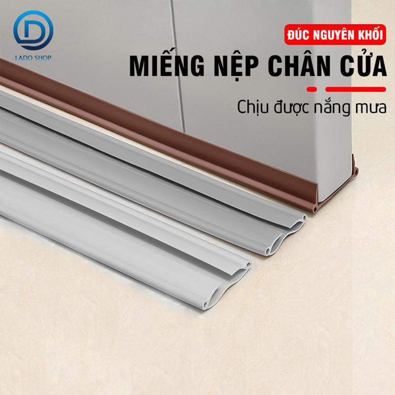 Thanh chèn chân cửa ngăn gió bụi côn trùng nhựa PVC, dùng được cho cửa mở quoay có độ dày 3-5cm và khe hở cửa không quá 2cm
