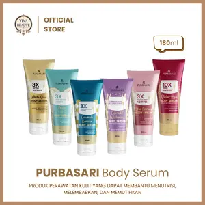 PURBASARI Body Serum 180ml - Lotion Badan Mencerahkan Memutihkan Melembabkan Kulit Badan