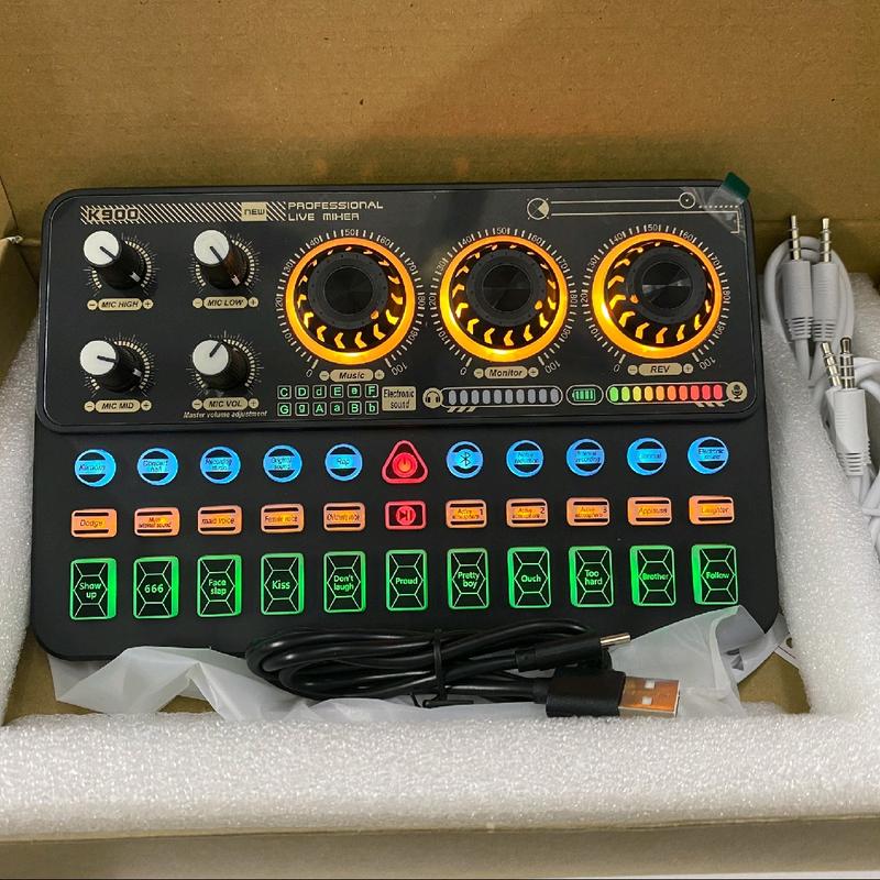  K900 Sound Card K900 Thế Hệ Mới Bluetooth 9 Hiệu Ứng Thu Âm Vui Nhộn 