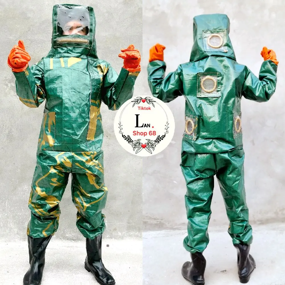 Bộ đồ bảo hộ bắt ong rừng vải bạt cao cấp nhập khẩu