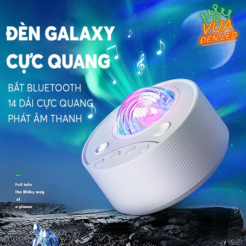 Đèn GALAXY CỰC QUANG Chiếu Bầu Trời Sao Trang Trí Decor Phòng Ngủ Có Loa Bluetooth Rất Hay
