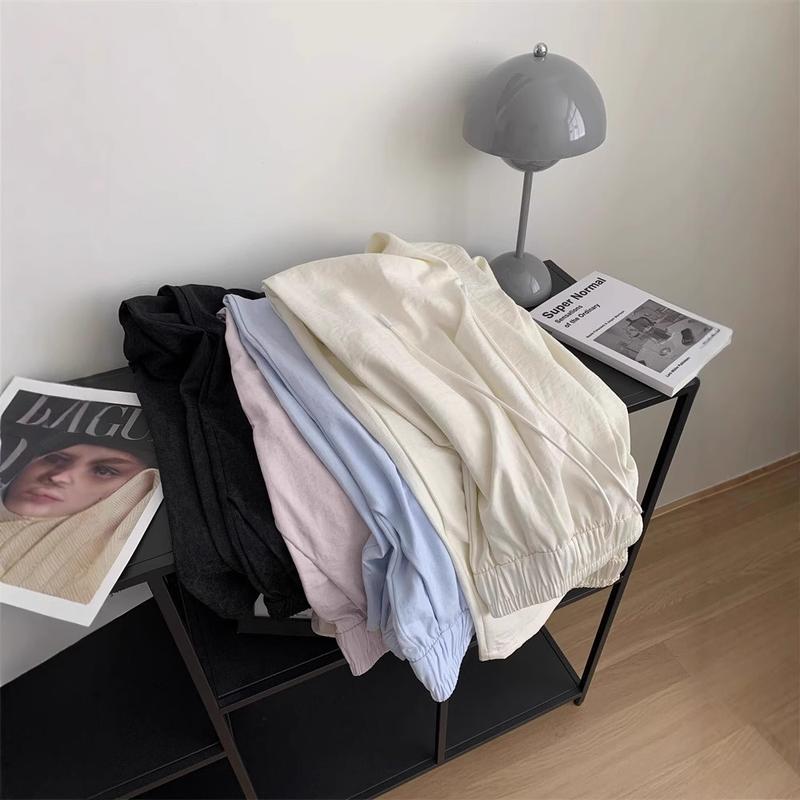 Product Introduction of Spring New Simple Casual Women's High Waist Wide Leg Pants 250324 3