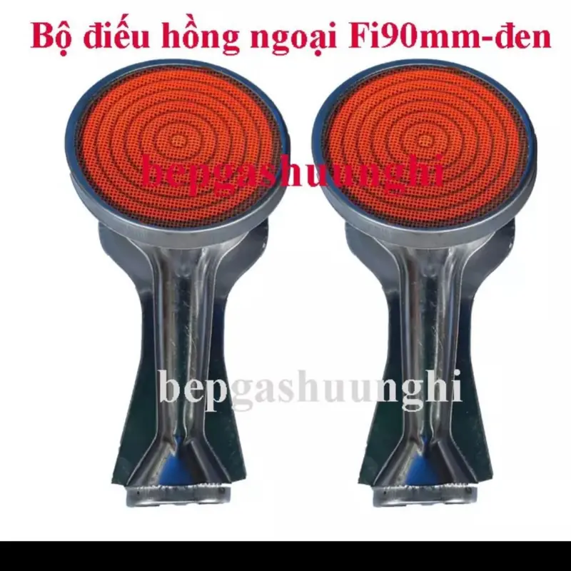 Điếu bếp gas Hồng Ngoại Tiết kiệm gas - Điếu dài 19,5cm, Gốm sứ 9cm +Tặng pas gắn + Vít Thay thế cho các bếp gas cùng kích thước 0