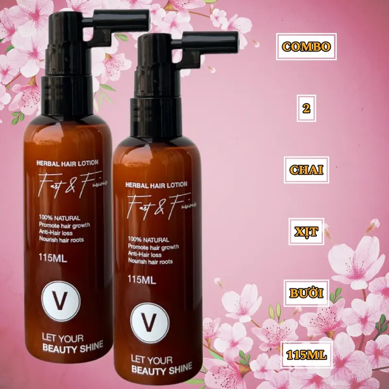 COMBO XỊT BƯỞI 2 CHAI 115ML Không chứa silicon Dưỡng Tóc 2