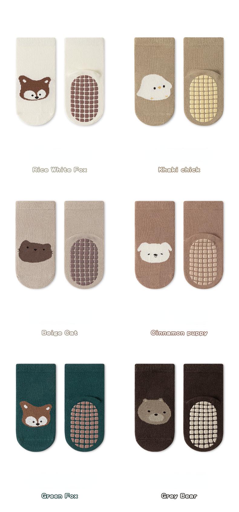 Product Introduction of Stokin Lantai Anti Gelincir, Rekaan Comel dan Seronok, Sesuai untuk Musim Luruh dan Musim Sejuk, Stokin Hangat Bayi, Reka Bentuk Kartun, Stokin Trampoline Pendek Lurus, untuk Bayi 8