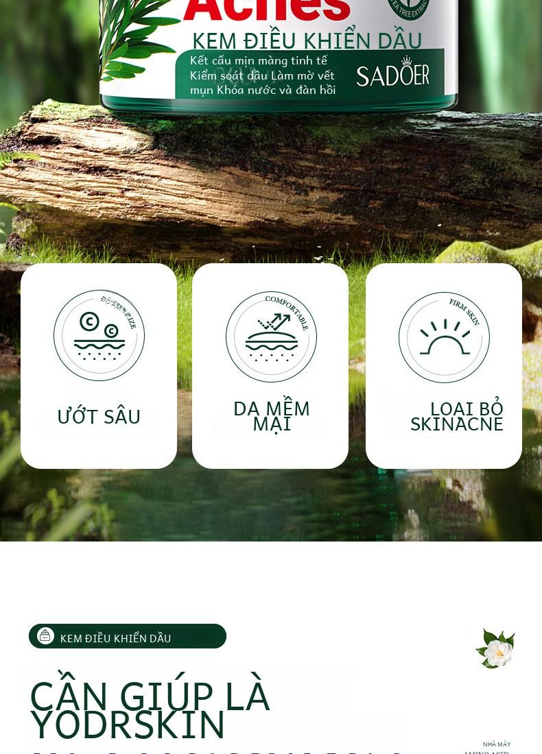 Product Introduction of Bộ Chăm Sóc Da Cây Trà, SADOER, 5 Món, Làm Sạch, Dưỡng Ẩm, Dưỡng Ẩm Skincare Làm Đẹp Da Serum Cho Bé sữa _ 24
