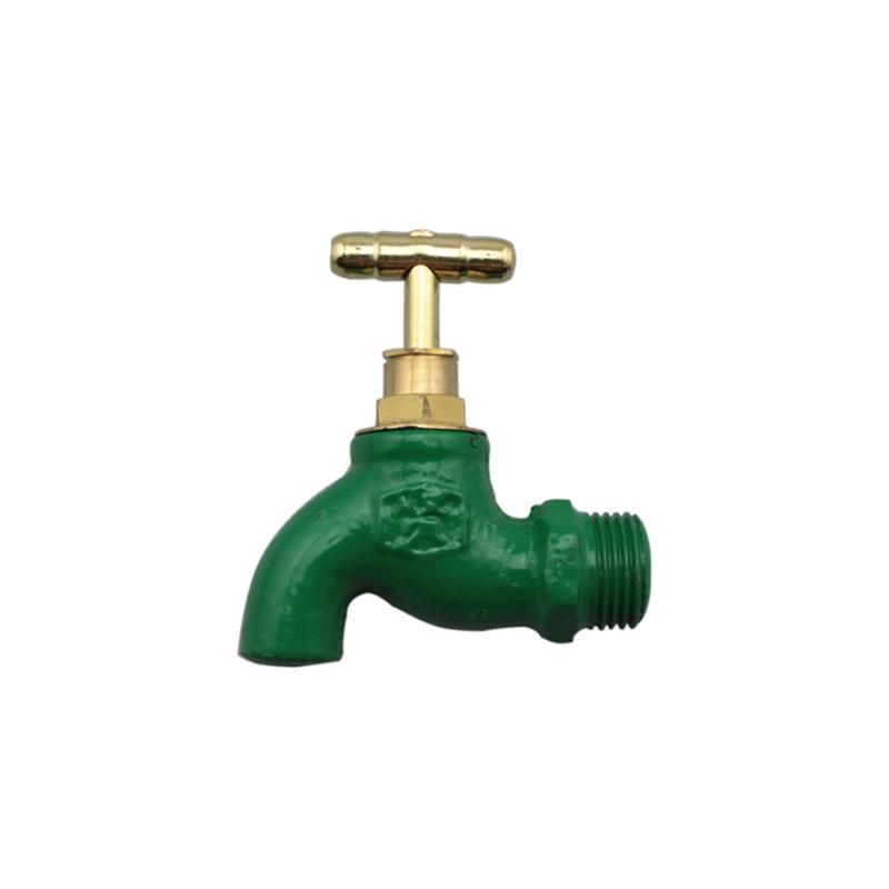 Product Introduction of 1pc 20mm/0.78in cast iron copper core faucet, old-fashioned quick opening with lock key iron faucet, property faucet, construction site faucet 1