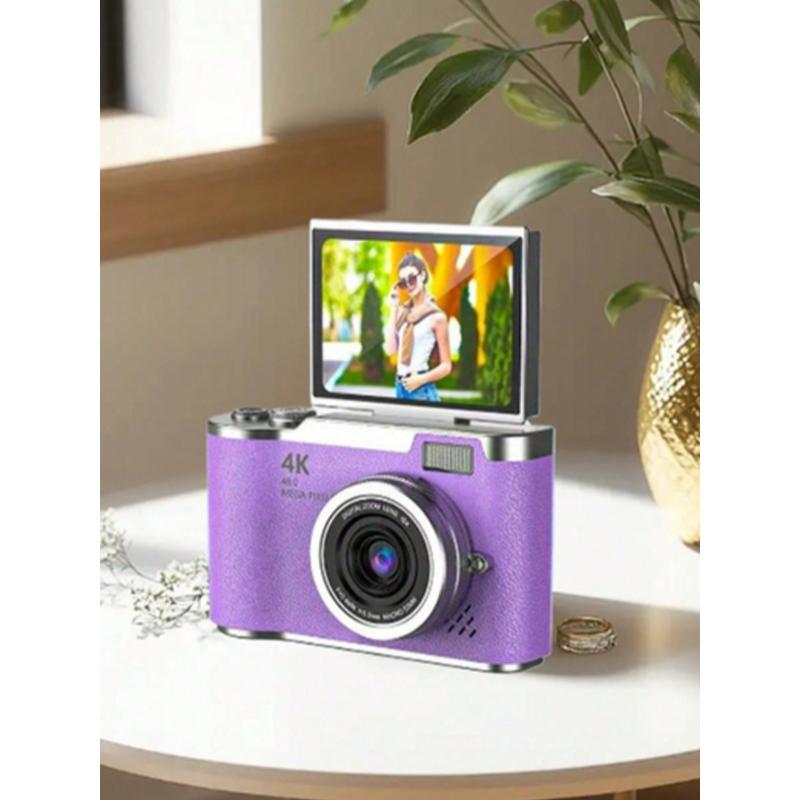 1pc 4K Clamshell Digital Camera, 48MP Camera, Rechargeable Camera ...