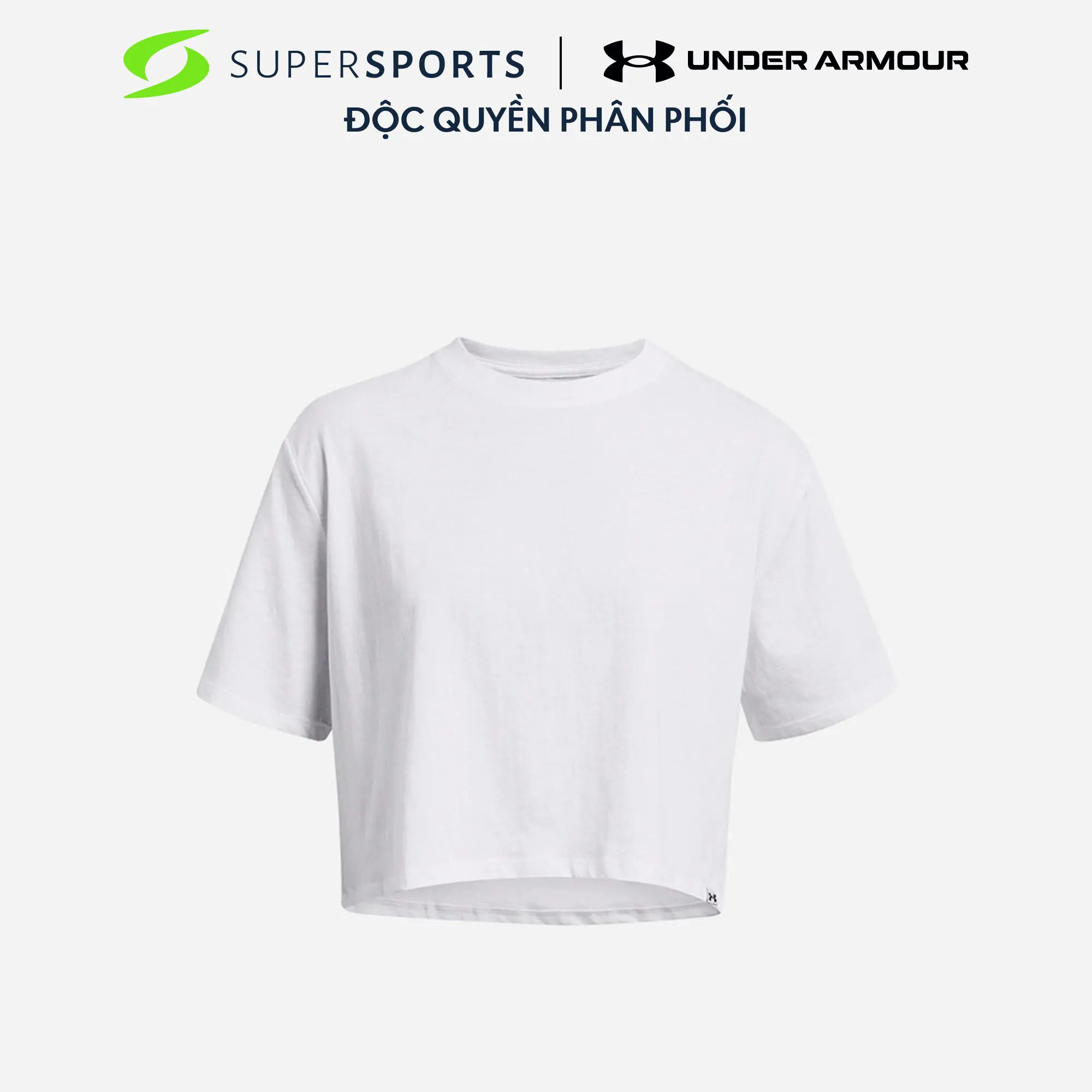 Áo crop-top nữ Under Armour Campus Boxy Crop Ss - 1383644-100