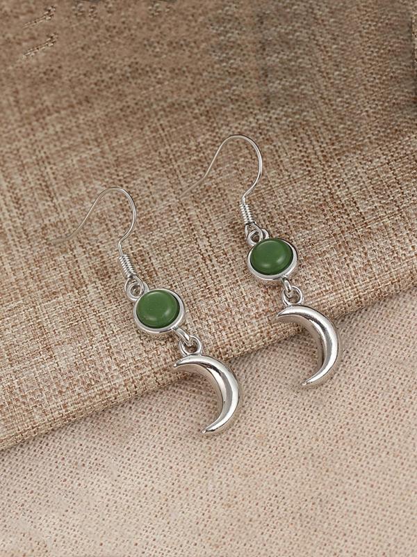 Fashion Moon & Star Design Dangle Earrings, Elegant Ear Jewelry for Women, Trendy All-match & Exquisite Jewelry for Gift 3