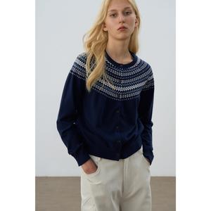 Vintage Jacquard Pattern Crewneck Sweater