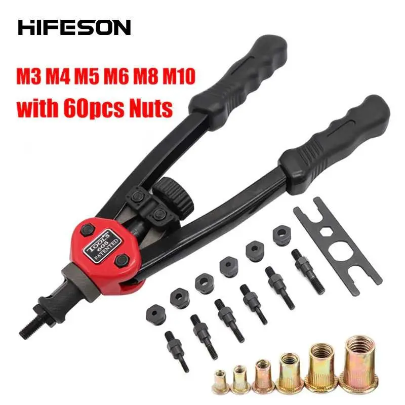 Jual Hand Threaded Riveter Nuts Guns with Nuts 605 60PCS - BT605 0