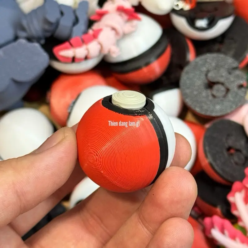 Poke Ball | in 3D Đồ chơi Móc khoá | Toy P11 | Số lượng 01 Mô hình | Thiện đang làm gì 5