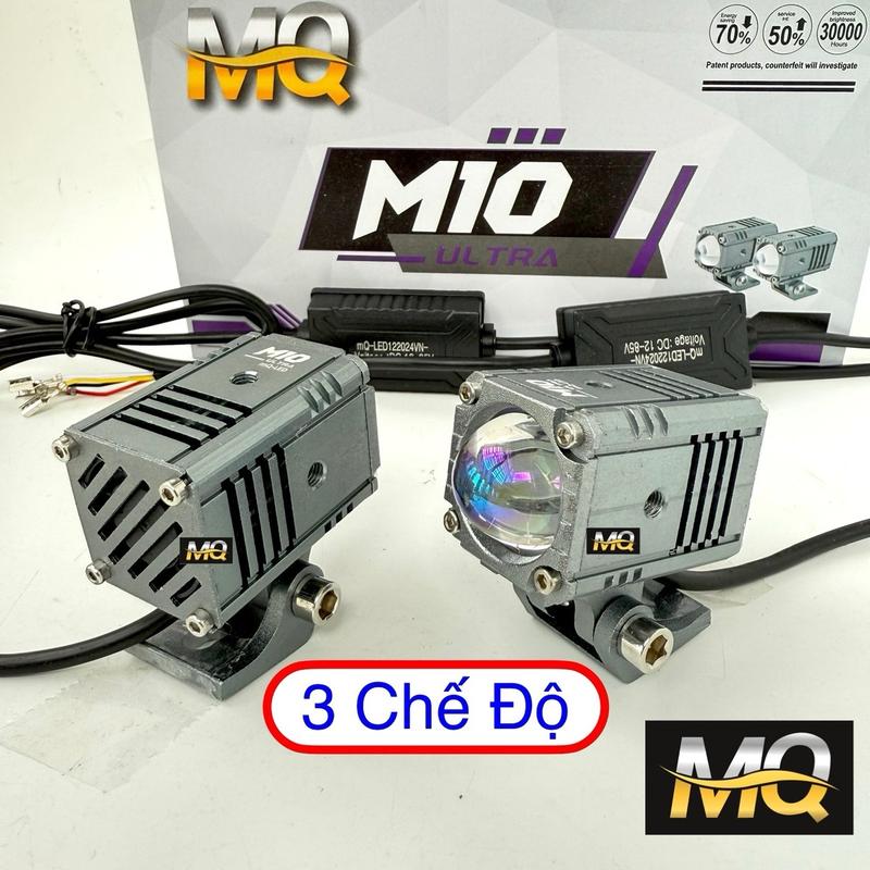 Đèn Trợ Sáng Bi Cầu Mini M10 Ultra Titan mQ-LED & M one+ 3 Chế Độ 12-24v 45w Lắp Ô Tô Xe Máy M3MINI Đèn Led bi cầu mini