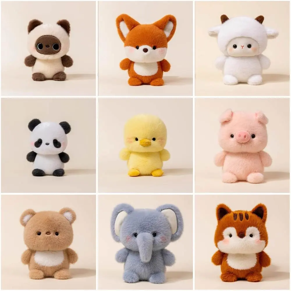 Cute 16cm Plush Companion Doll Plush Elephant Stuffed Animal Pillow Bear Super Soft Animal Plush Toy Sleeping Gift
