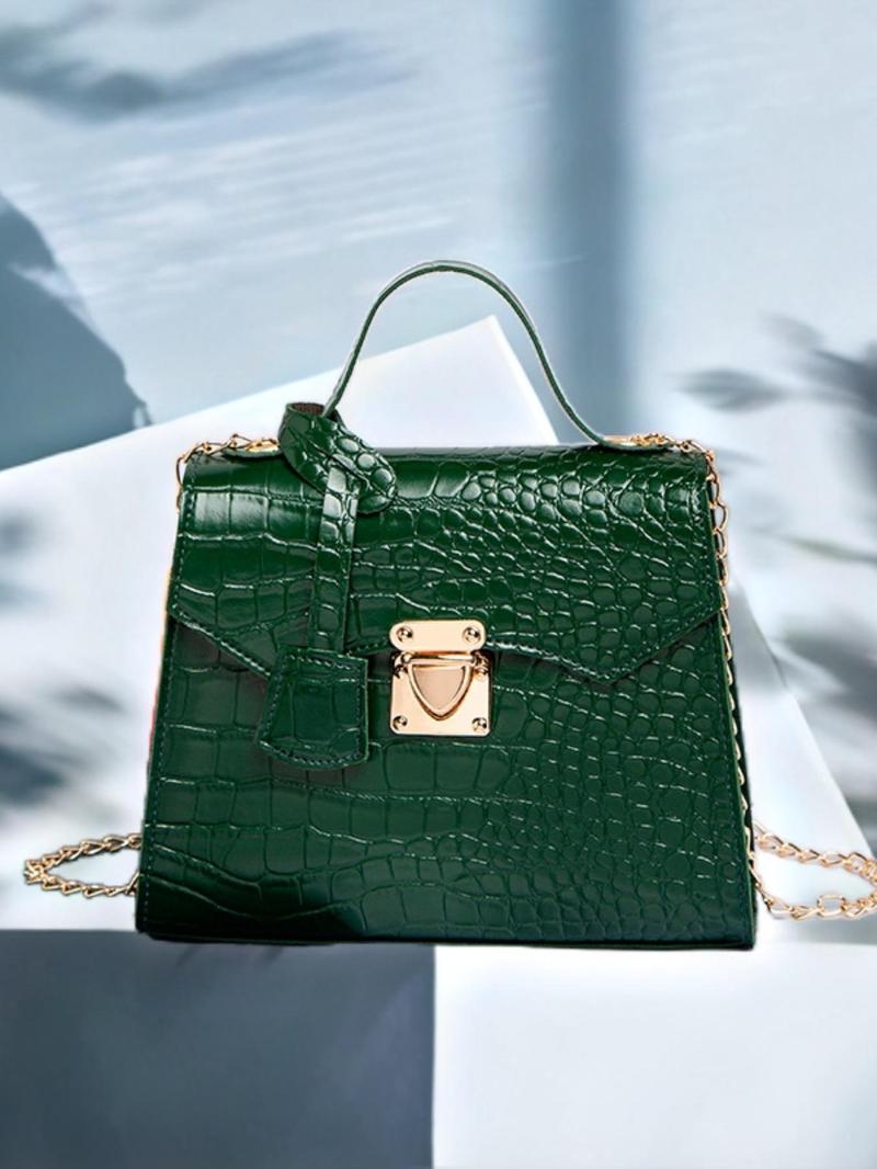 Product Introduction of Women's Fashionable Handbag, Casual Versatile Chain  Strap Shoulder Bag for Daily Used, Trendy All-match Commuter Bag 4