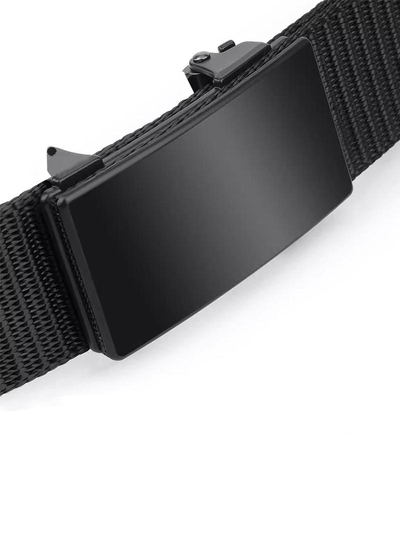 Product Introduction of Men's Automatic Buckle Tape Belt, Adjustable Tape Belt, Portable Sportive Belt, Fashionable Waistband for Outdoor Sports, Casual Waistband for Jeans Trousers 2