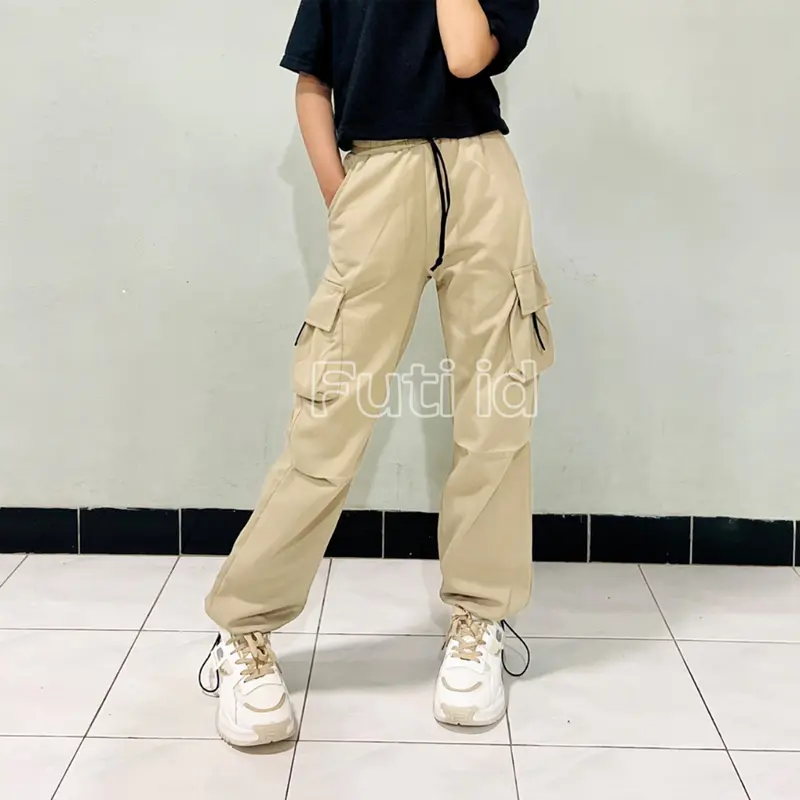 FUTI ID - Jessie Kids Celana Cargo Fashion liburan anak 8 - 12 Tahun 3