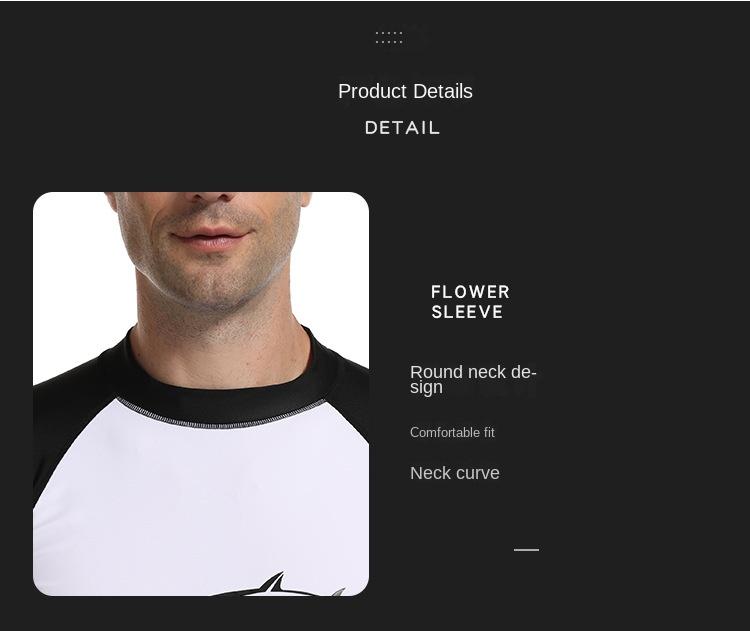 Product Introduction of Hot Selling Korean Diving Suit Men and Women Dive Skin Quick-Drying Sunscreen Snorkeling Long Sleeve with Chest Pad Split Suit Couple Surfing Suit 4