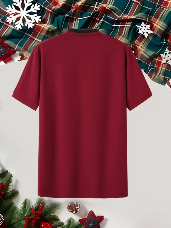 【Plus Size】 Men's Regular Fit Polo Shirt, Casual Short Sleeve Collared Top for Summer, Fashion Men's Clothes for Daily Wear 4