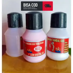 Paket komplit - bahan tambal gigi permanen - lem gigi palsu yang longgar dan patah - lem gigi - tambal gigi Mulut