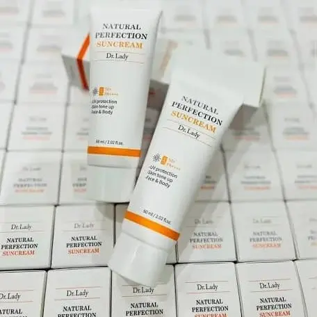 Kem chống nắng Dr Lady, nâng tone trắng hồng, kiềm dầu, tuýt lớn 60ml, Hàn Quốc 2