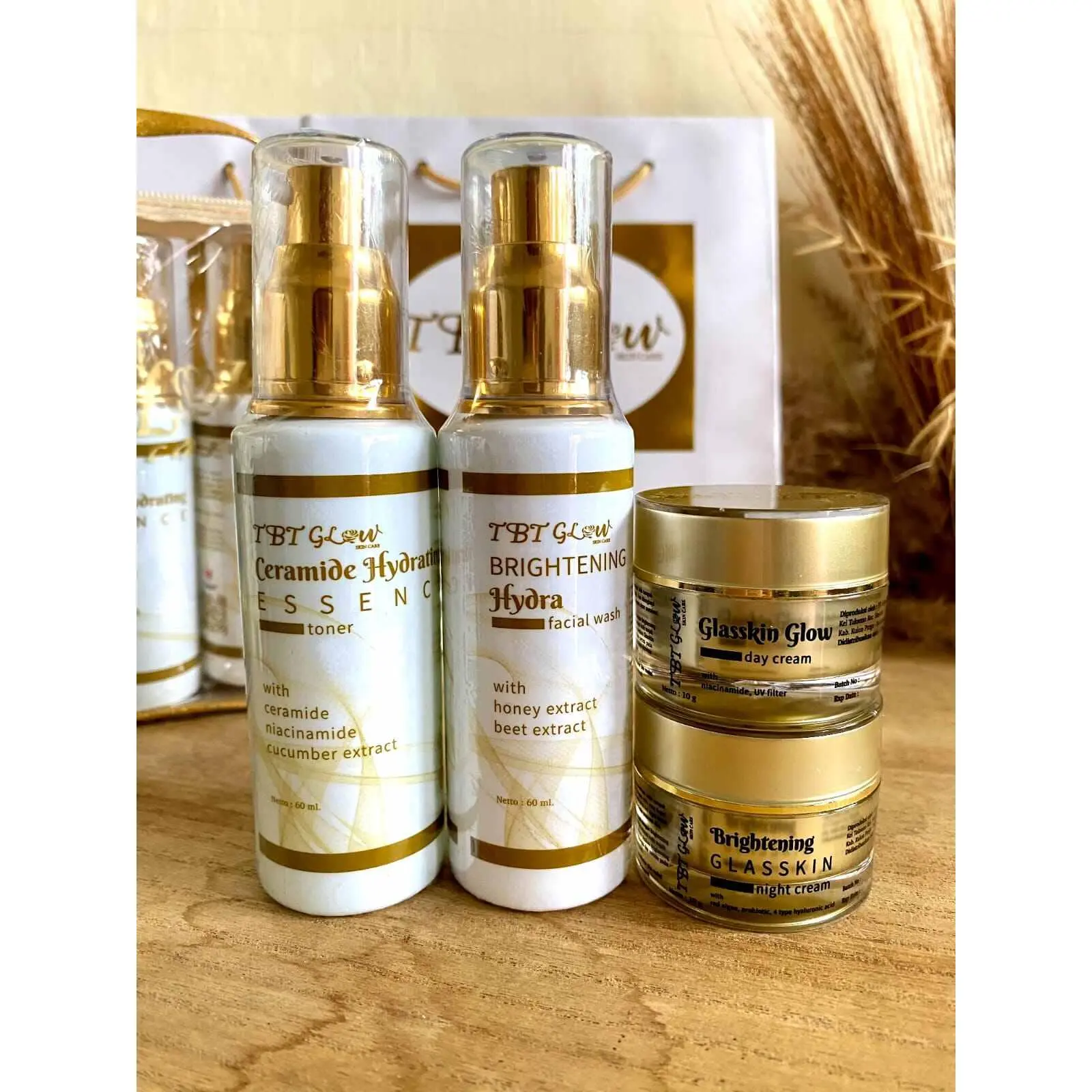 Paket Skincare GLOW MINI 4in1 ( VERSI EKONOMIS / PAKET MURAH )
