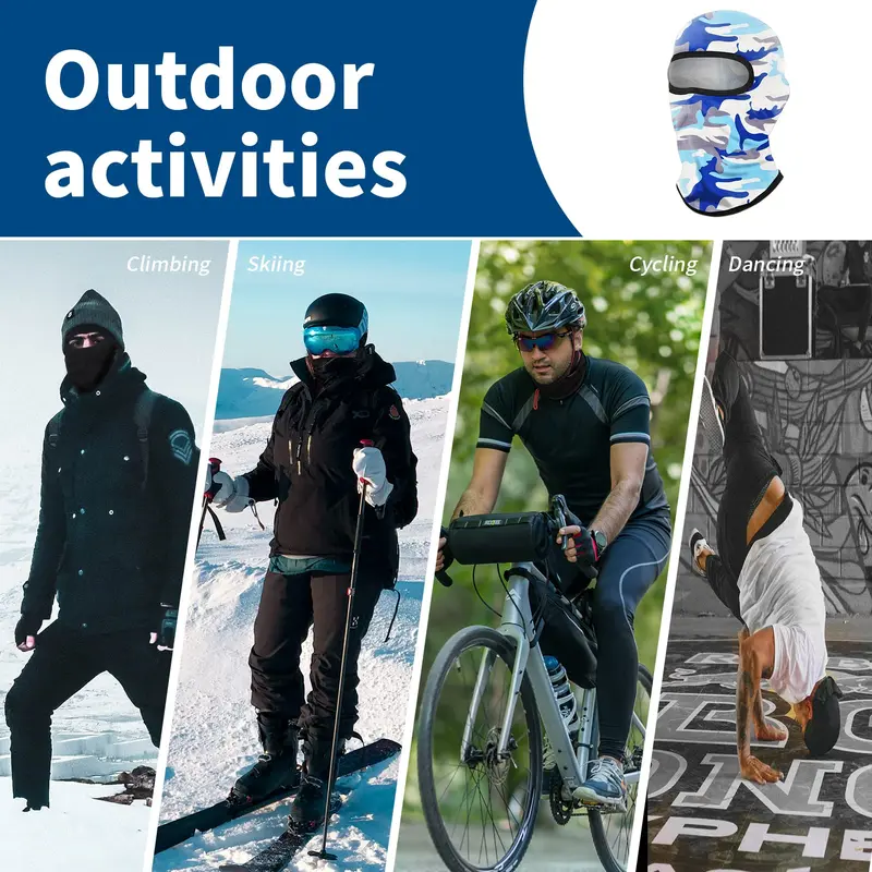 Outdoor Sports Head Cover, Sun Protection Head Cover for Cycling, Mountaineering, Sports Fitness Face Mask, Gym Accessories, Sports Accessories 6