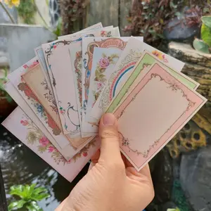 Victorian vintage antique label memo untuk hiasan scrapbook dan journaling bujo