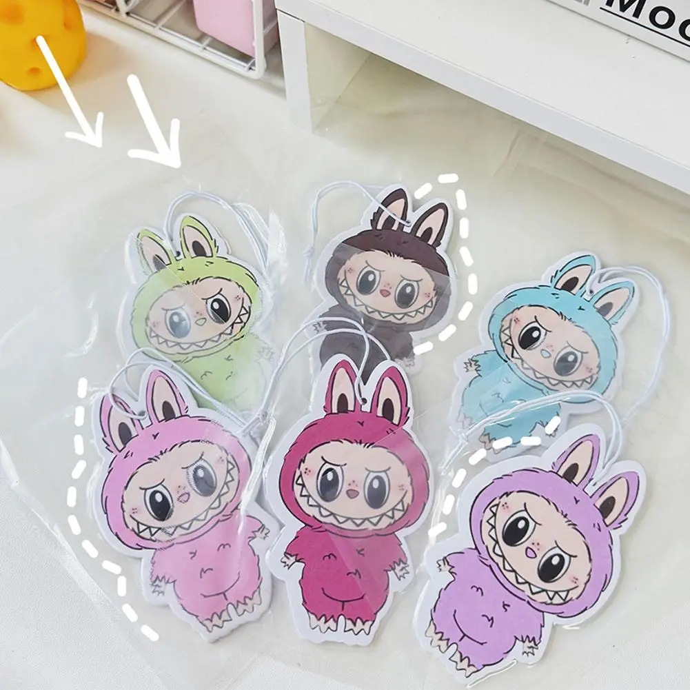 For Labubu Car New Cartoon Car Aromatherapy Pendant Piece Lasting Home Indoor Closet Fragrance Cute Hanging Decorations
