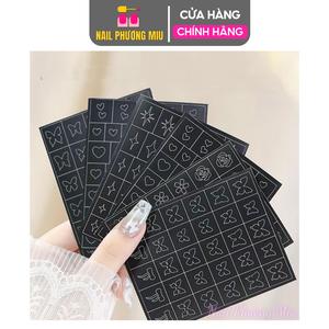 Sticker Kẻ Phen Nhãn Dán Móng, Vẽ Fen Móng Kẻ Bán Nguyệt Kiểu Pháp Dặm Ombre Siêu Mỏng Dẻo Vẽ Móng Nghệ Thuật Làm Nail Nữ