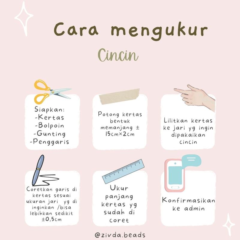 (Min. Order 10Ribu) Rowen | Pixle | Kyros | Xen | Rhylee Cincin Manik/Cincin/Beads Ring/Ring FREE STICKER 2
