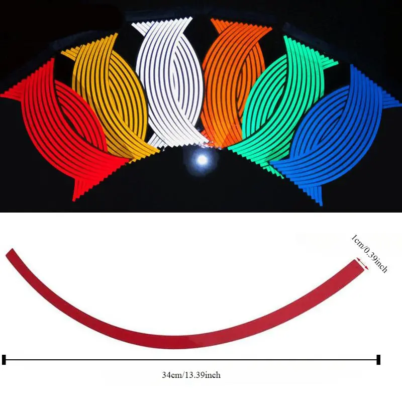 Motorcycle Wheel Hub Reflective Sticker, Motorcycle Wheel Hub Tire Sticker, Car Decorative Accessories 1