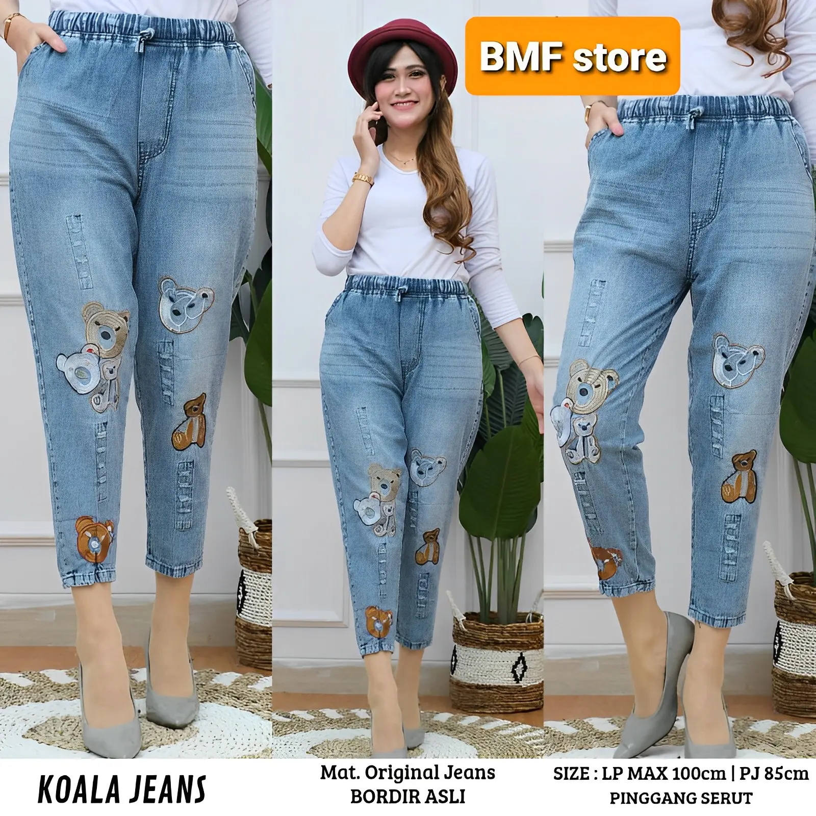 SOFIA CELANA QOALA PANTS JEANS BORDIR