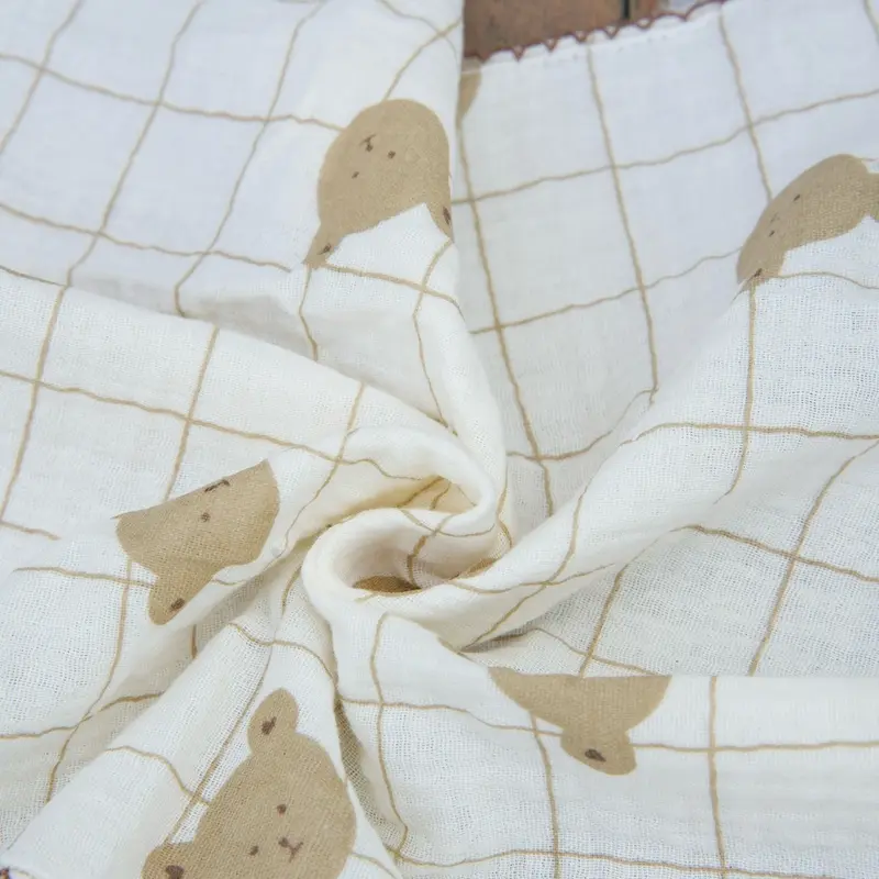 Combo 6 Khăn xô sữa BONA MNB cho bé vải sợi muslin mềm mịn kích thước 30x30cm 7