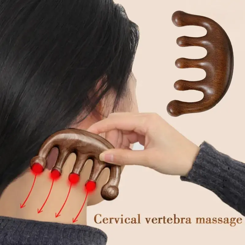 Lược Mát Xa Đầu, Gua Sha, Chống Tĩnh Điện, Làm Bằng Nhựa Resin, Lược Mát Xa Da Đầu, Làm Bằng Gỗ Đàn Hương, Thích Hợp Cho Nam Và Nữ 3