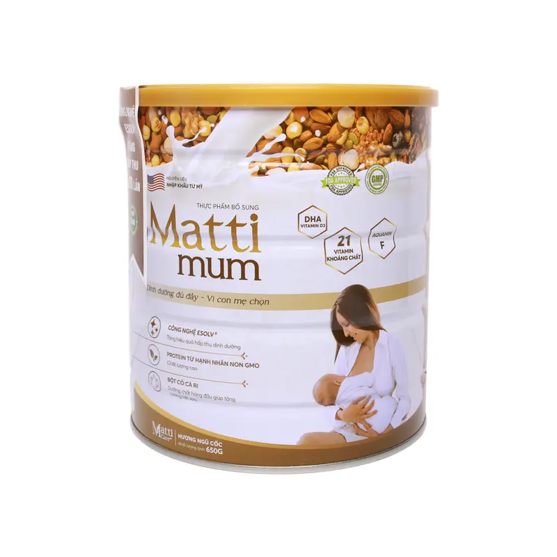 Sữa Hạt Matti Mum Lợi Sữa Cho Mẹ Sau Sinh 650g - Tăng Cường Tiết Sữa, Bổ Sung Vitamin Và Khoáng Chất, Protein 2