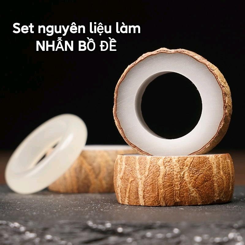 Set làm nhẫn hạt bồ đề đầy đủ dụng cụ set làm nhẫn DIY quà tặng người yêu bạn bè