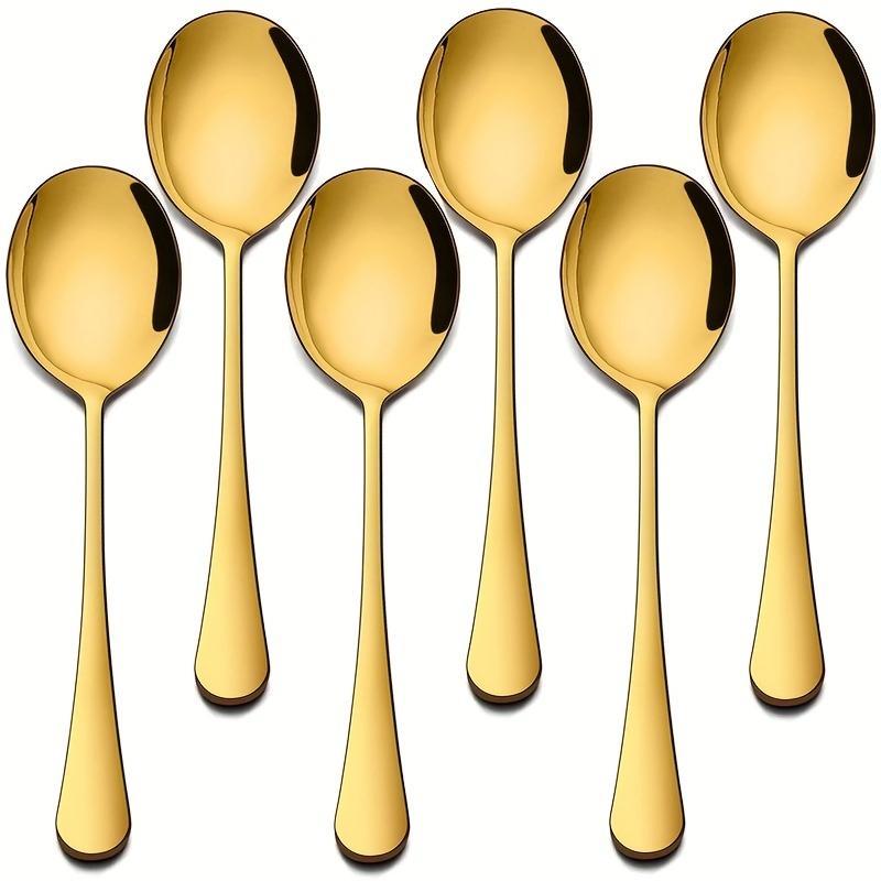 Product Introduction of Stainless Steel Spoon Set, 6pcs/set Large Service Spoon, Buffet Spoon, Kitchen Utensil 4