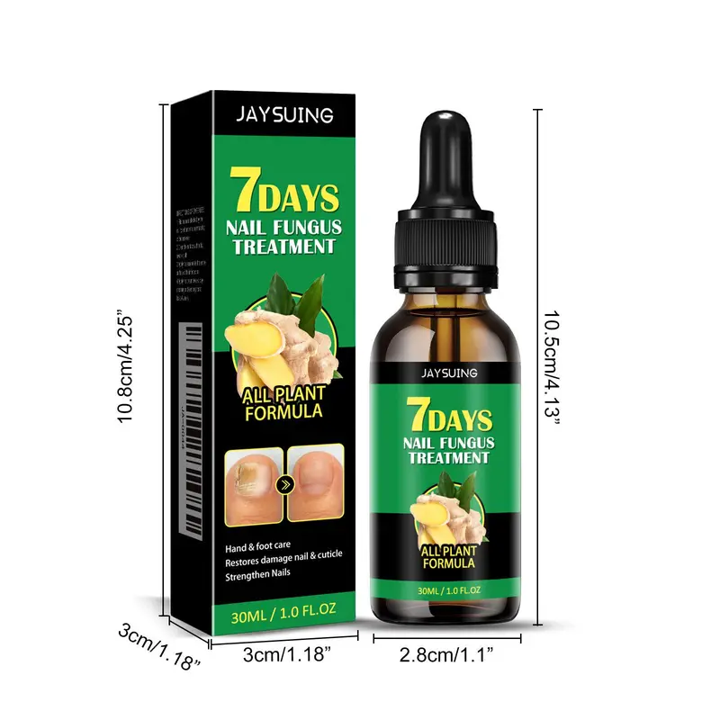 Ginger Nail Care Serum, Nourishing & Moisturizing Nail Care Liquid, Nail Strengthening Serum, Nail Treatment Product for Women & Men 1