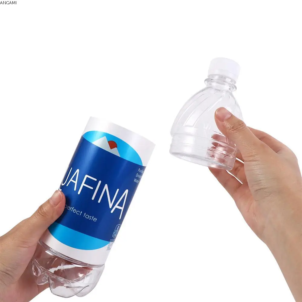 ANGAMI Container Transparent Water Bottle Diversion Safes Hidden Convenient Fake Water Bottle Portable Plastic Stash Jars Surprise